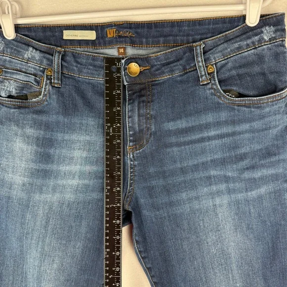 KUT from the Kloth Catherine Boyfriend Jeans Womens 14 Medium Wash Denim - Picture 6 of 9